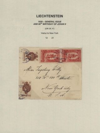 LICHTENŠTEJNSKO 1900-1950 – list 62
