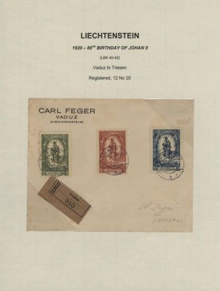 LICHTENŠTEJNSKO 1900-1950 – list 64