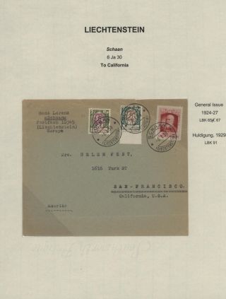 LICHTENŠTEJNSKO 1900-1950 – list 86