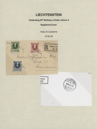 LICHTENŠTEJNSKO 1900-1950 – list 88
