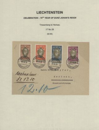 LICHTENŠTEJNSKO 1900-1950 – list 99