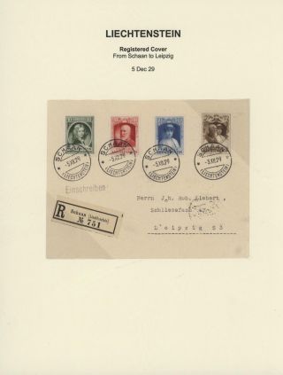 LICHTENŠTEJNSKO 1900-1950 – list 101