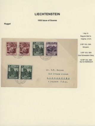 LICHTENŠTEJNSKO 1900-1950 – list 110