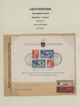 LICHTENŠTEJNSKO 1900-1950 – list 160