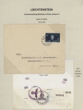 LICHTENŠTEJNSKO 1900-1950 – list 176