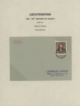 LICHTENŠTEJNSKO 1900-1950 – list 177
