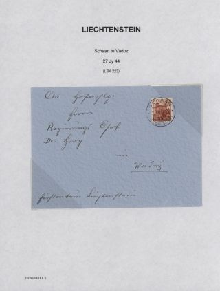 LICHTENŠTEJNSKO 1900-1950 – list 179