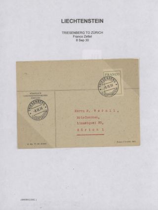 LICHTENŠTEJNSKO 1900-1950 – list 210