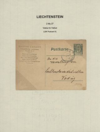 LICHTENŠTEJNSKO 1900-1950 – list 217