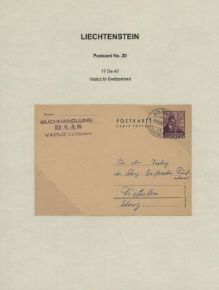 LICHTENŠTEJNSKO 1900-1950 – list 226