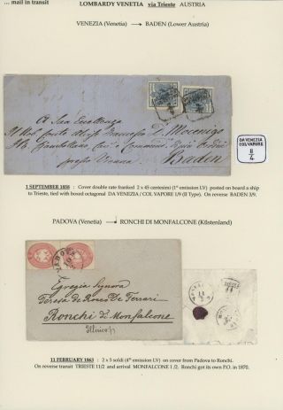 MAIL IN TRANSIT VIA TRIESTE – sheet 9