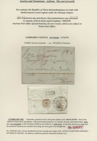MAIL IN TRANSIT VIA TRIESTE – sheet 10
