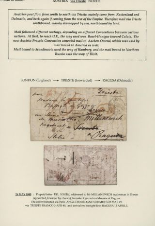 MAIL IN TRANSIT VIA TRIESTE – sheet 19
