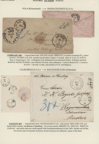 MAIL IN TRANSIT VIA TRIESTE – sheet 23