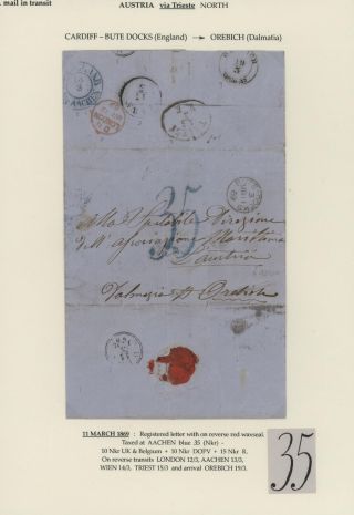 MAIL IN TRANSIT VIA TRIESTE – sheet 24