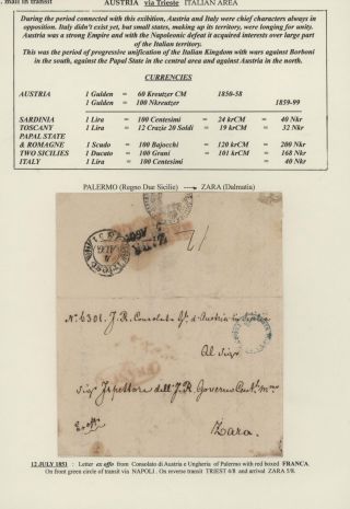 MAIL IN TRANSIT VIA TRIESTE – sheet 26