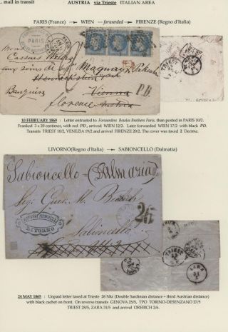 MAIL IN TRANSIT VIA TRIESTE – sheet 30