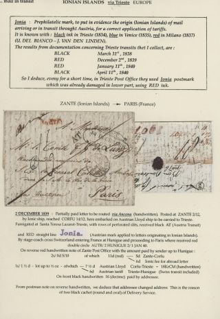 TRANZITNÍ POŠTA PŘES TERST – list 38