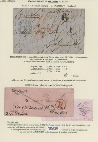 TRANZITNÍ POŠTA PŘES TERST – list 45