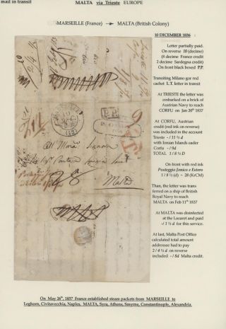 TRANZITNÍ POŠTA PŘES TERST – list 49