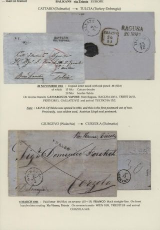 TRANZITNÍ POŠTA PŘES TERST – list 68