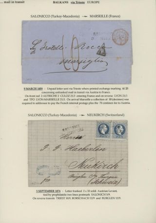 TRANZITNÍ POŠTA PŘES TERST – list 72