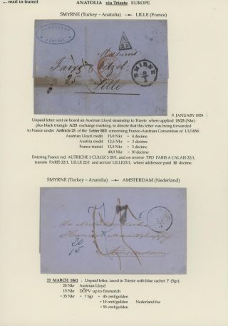 TRANZITNÍ POŠTA PŘES TERST – list 87