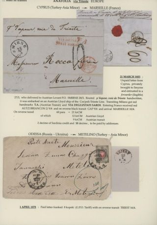TRANZITNÍ POŠTA PŘES TERST – list 92