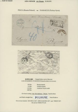 TRANZITNÍ POŠTA PŘES TERST – list 95
