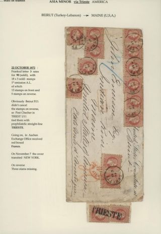 TRANZITNÍ POŠTA PŘES TERST – list 108