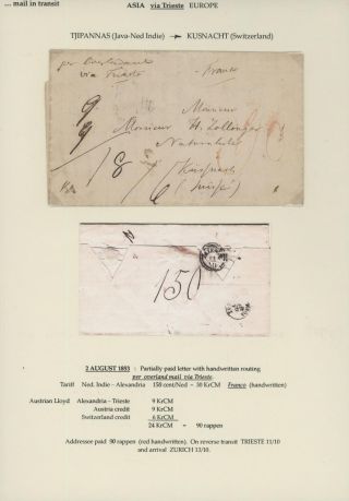 TRANZITNÍ POŠTA PŘES TERST – list 113