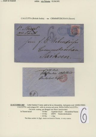 TRANZITNÍ POŠTA PŘES TERST – list 118
