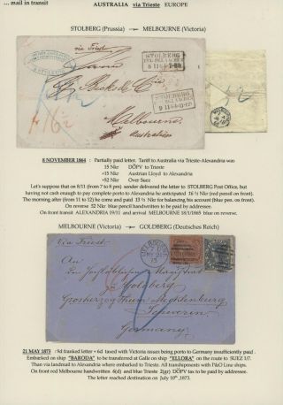 TRANZITNÍ POŠTA PŘES TERST – list 122