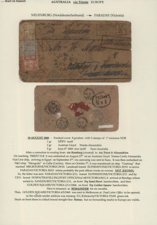 TRANZITNÍ POŠTA PŘES TERST – list 123