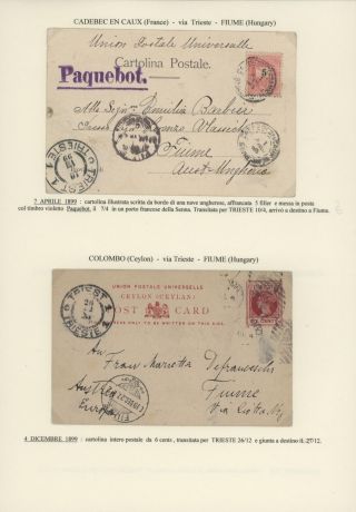 TRANZITNÍ POŠTA PŘES TERST – list 137