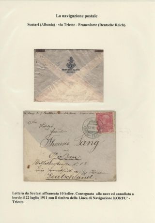 DURCHGANGPOST ÜBER TRIESTE – Blatt 145