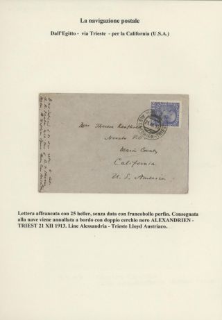DURCHGANGPOST ÜBER TRIESTE – Blatt 147