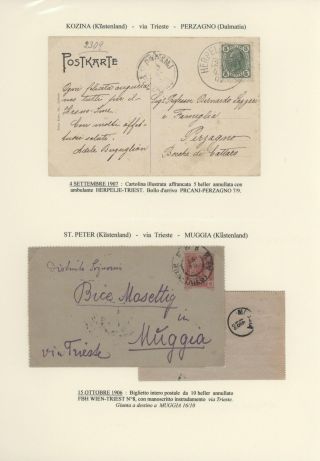 DURCHGANGPOST ÜBER TRIESTE – Blatt 148