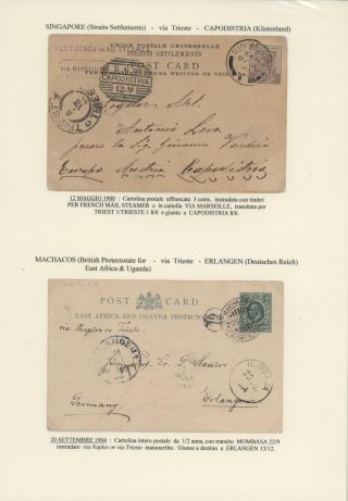 DURCHGANGPOST ÜBER TRIESTE – Blatt 149