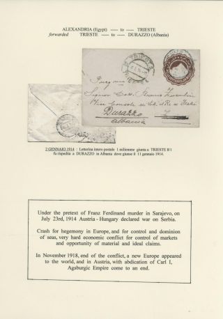 DURCHGANGPOST ÜBER TRIESTE – Blatt 155