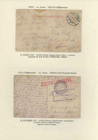 DURCHGANGPOST ÜBER TRIESTE – Blatt 156