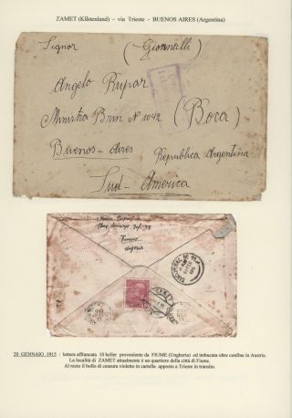 DURCHGANGPOST ÜBER TRIESTE – Blatt 157