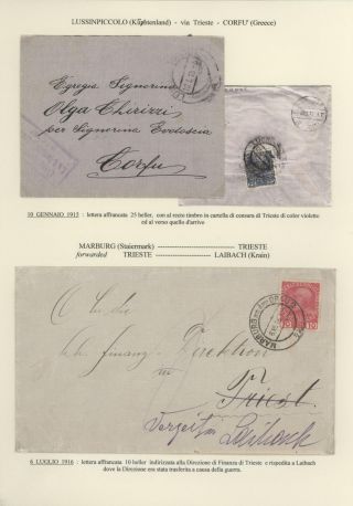 DURCHGANGPOST ÜBER TRIESTE – Blatt 158