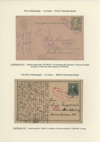 DURCHGANGPOST ÜBER TRIESTE – Blatt 160
