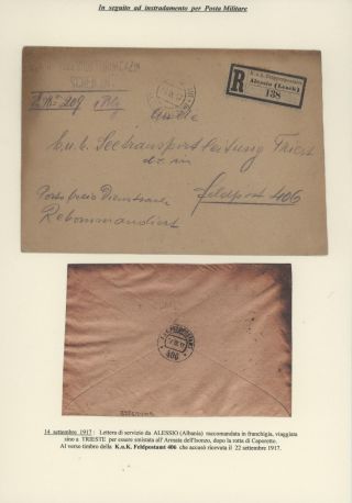 DURCHGANGPOST ÜBER TRIESTE – Blatt 161
