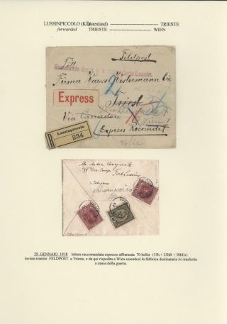 DURCHGANGPOST ÜBER TRIESTE – Blatt 162