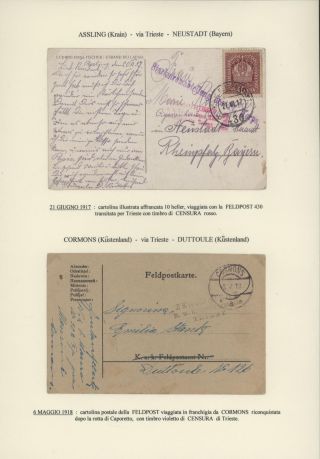 DURCHGANGPOST ÜBER TRIESTE – Blatt 163