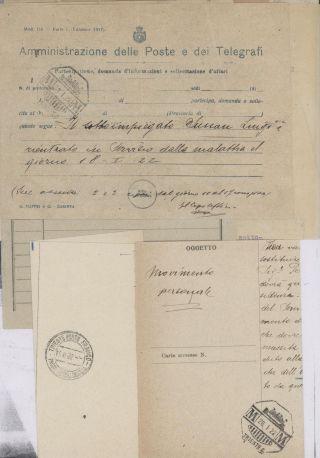 DURCHGANGPOST ÜBER TRIESTE – Blatt 164