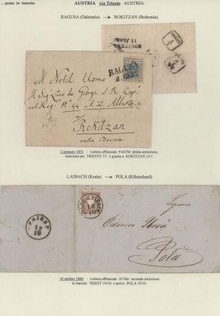 DURCHGANGPOST ÜBER TRIESTE – Blatt 168