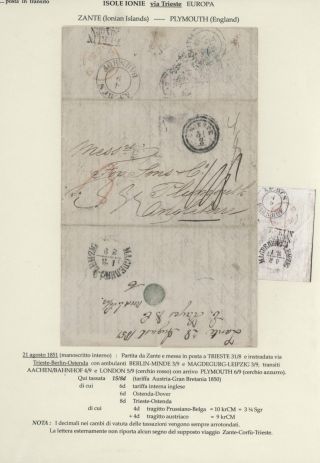 DURCHGANGPOST ÜBER TRIESTE – Blatt 179